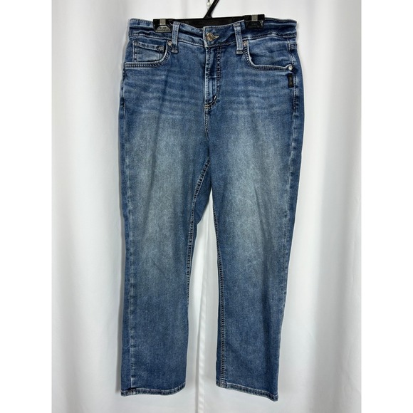 Silver Jeans Co. Denim - Silver Jeans Avery Capri Medium Wash High Rise Stretch Denim Blue Jeans W31